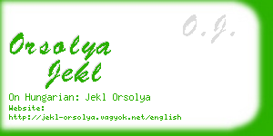 orsolya jekl business card